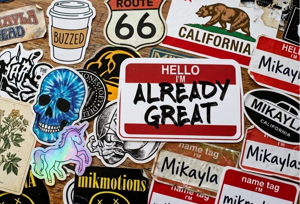 I'm Already Great™ Name Tag Sticker